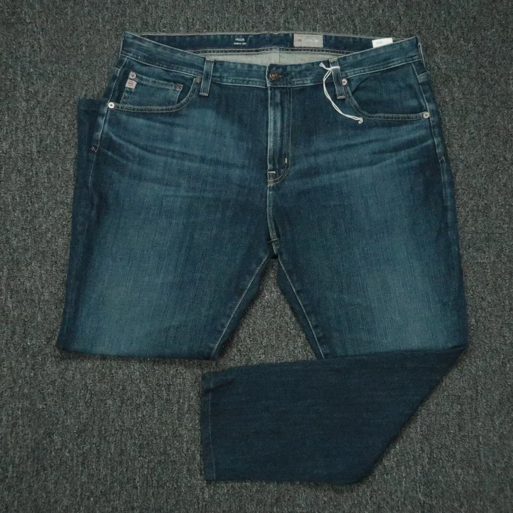 AG Adriano Goldschmied Jeans Mens 38x27 Blue Tellis Modern Slim Stretch Denim